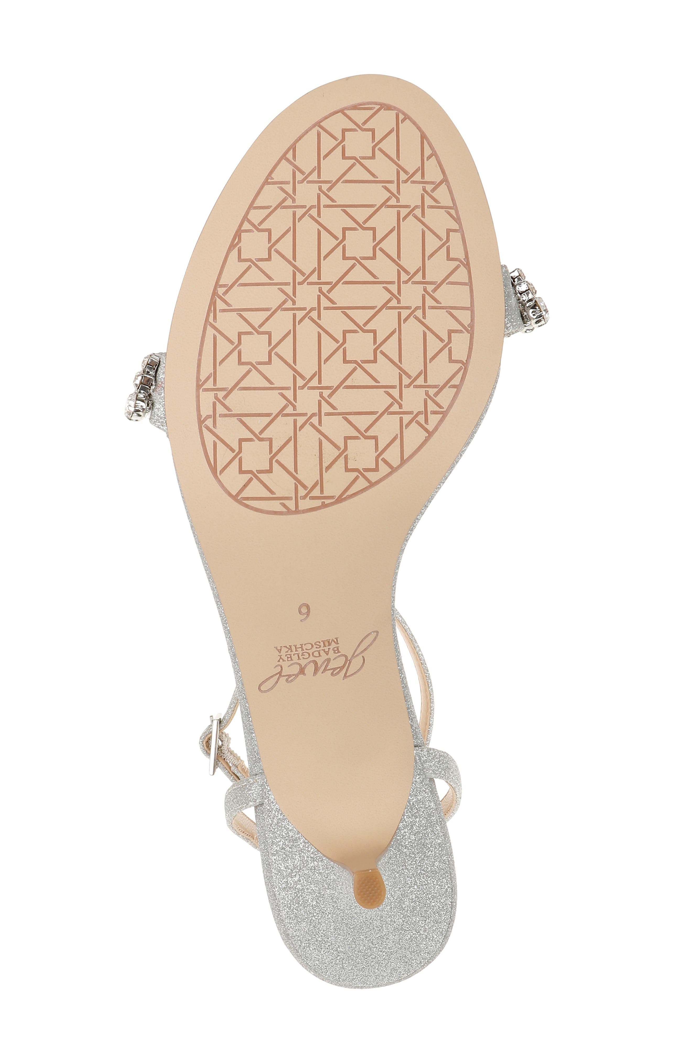 Jewel Badgley Mischka Loren Ankle Strap Sandal, Alternate, color, 