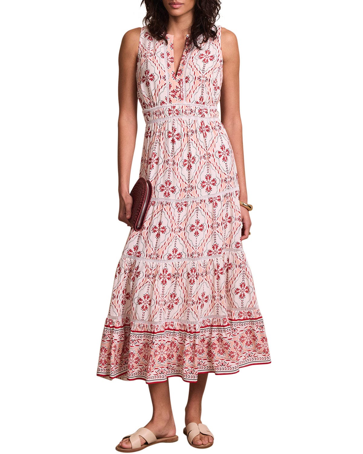 Geo Print Maxi Dress