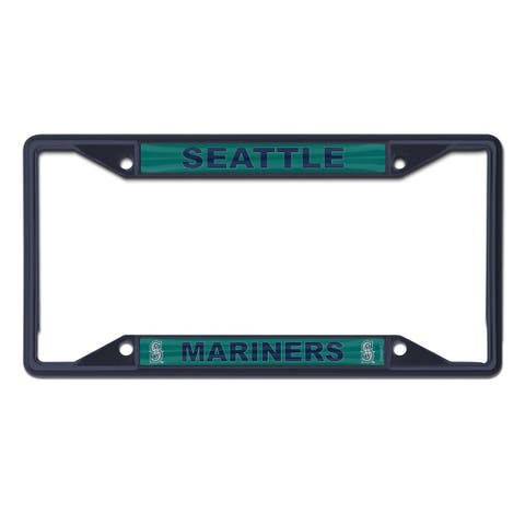 Seattle Mariners Chrome Color License Plate Frame