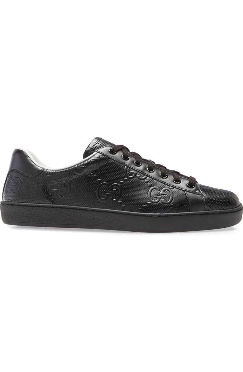 Gucci New Ace Logo Low Top Sneaker, Alternate, color,