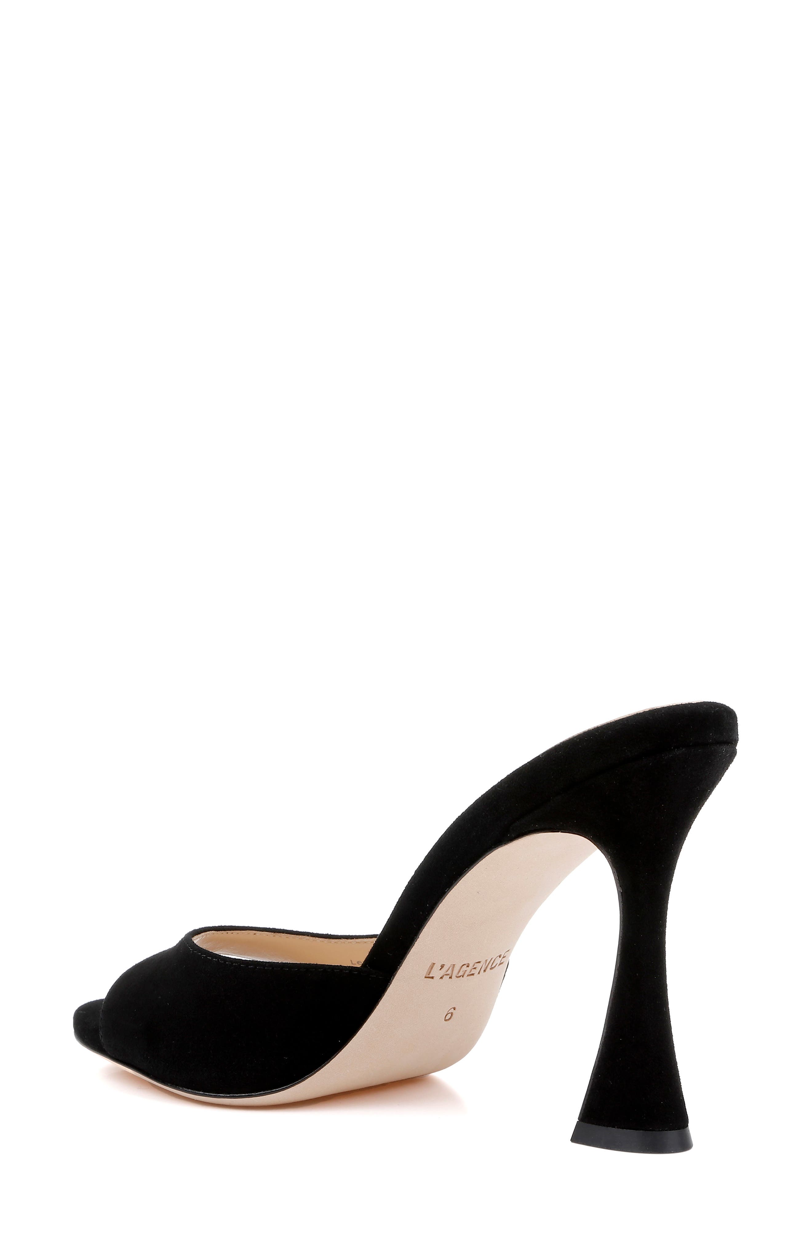 L'AGENCE Avery Slide Sandal, Alternate, color, Black
