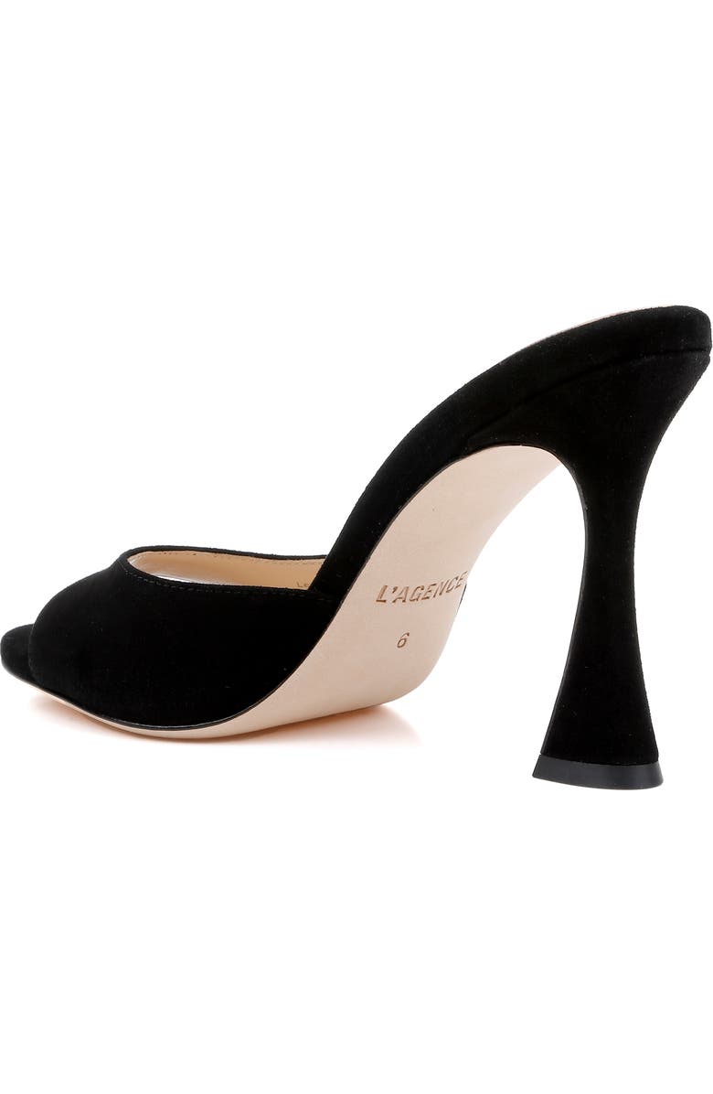 L'AGENCE Avery Slide Sandal, Alternate, color, Black