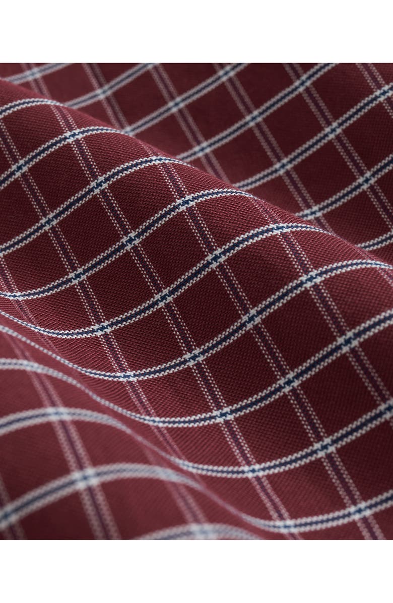 Brooks Brothers Non-Iron Check Cotton Stretch Oxford Cloth Button-Down Shirt, Alternate, color, 