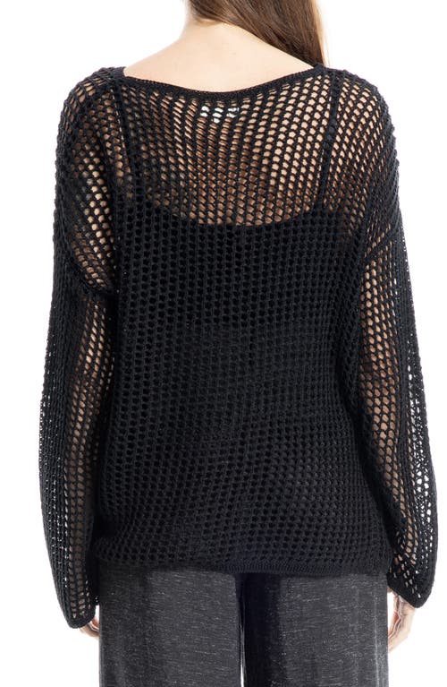 MAX STUDIO MAX STUDIO OVERSIZE OPEN KNIT SWEATER
