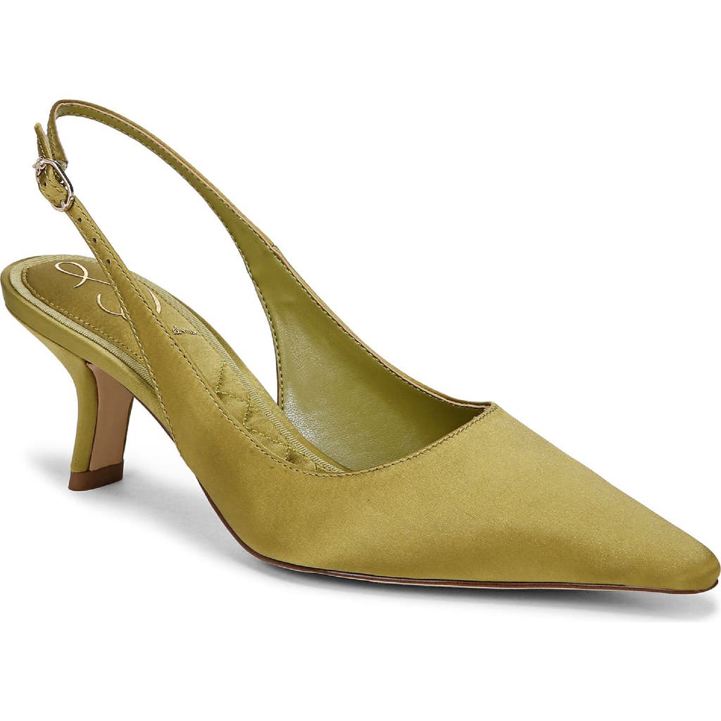 Shop Sam Edelman Bianka Slingback Pump In Greentini
