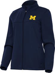 ANTIGUA Women's Antigua Navy Michigan Wolverines Links 2 Full-Zip Golf Jacket