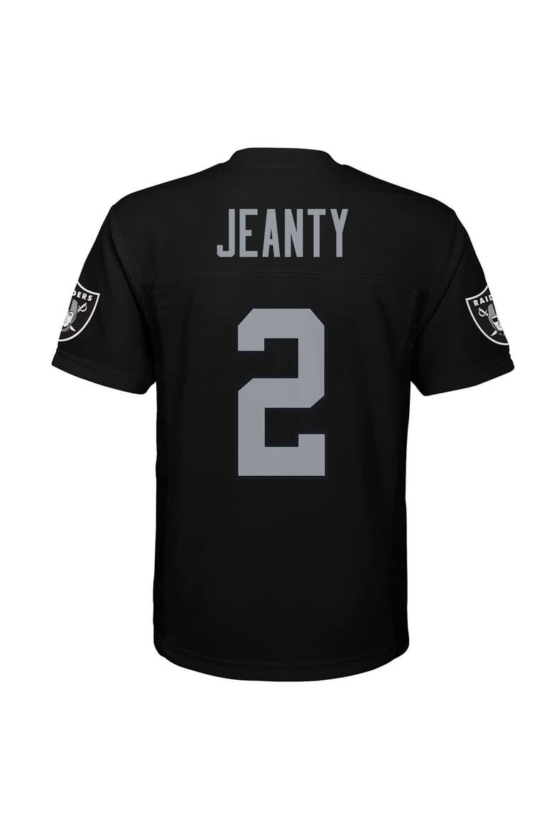 Youth Ashton Jeanty Black Las Vegas Raiders Replica Player Jersey, Alternate, color, Black