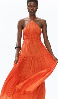 H&M Tiered Halterneck Dress