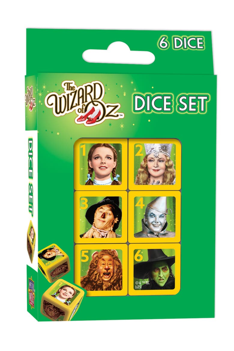 Wizard of Oz Dice Set, Main, color, Multicolor