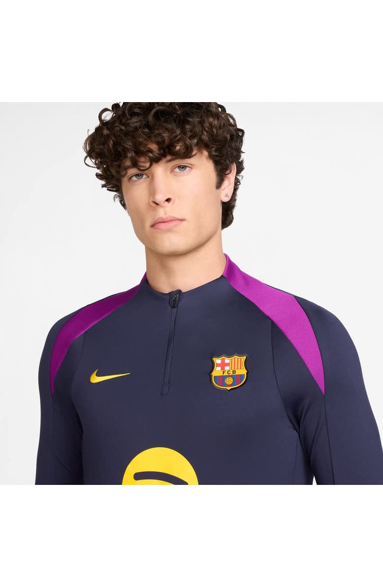 Nike Men's Nike Purple Barcelona 2025/26 Strike Drill Quarter-Zip Long Sleeve Dri-FIT Top, Alternate, color, 