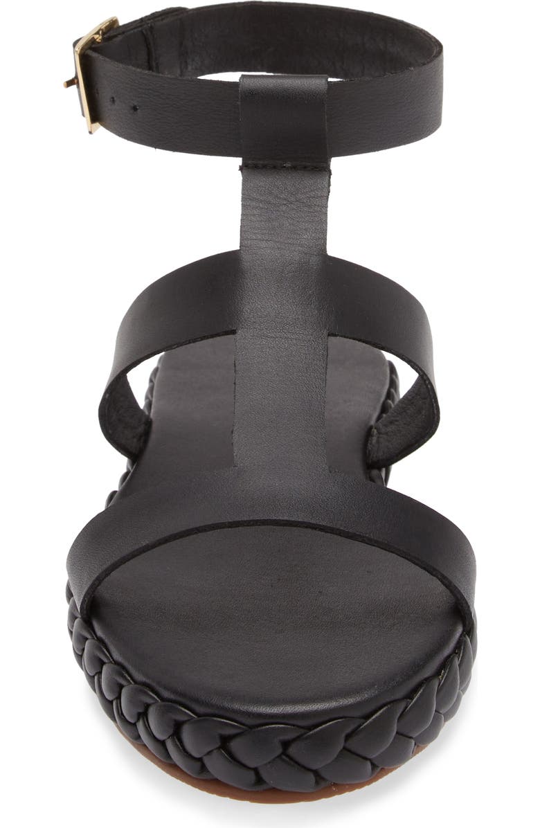 Kaanas Cedros Braid Detail Ankle Strap Sandal, Alternate, color,