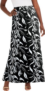 Jessica London Stretch Knit Maxi Skirt