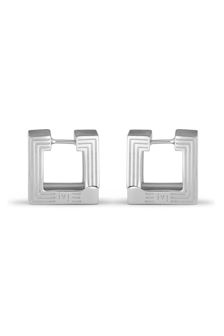 Small Aurelia Hoop Earrings, Main, color, SILVER