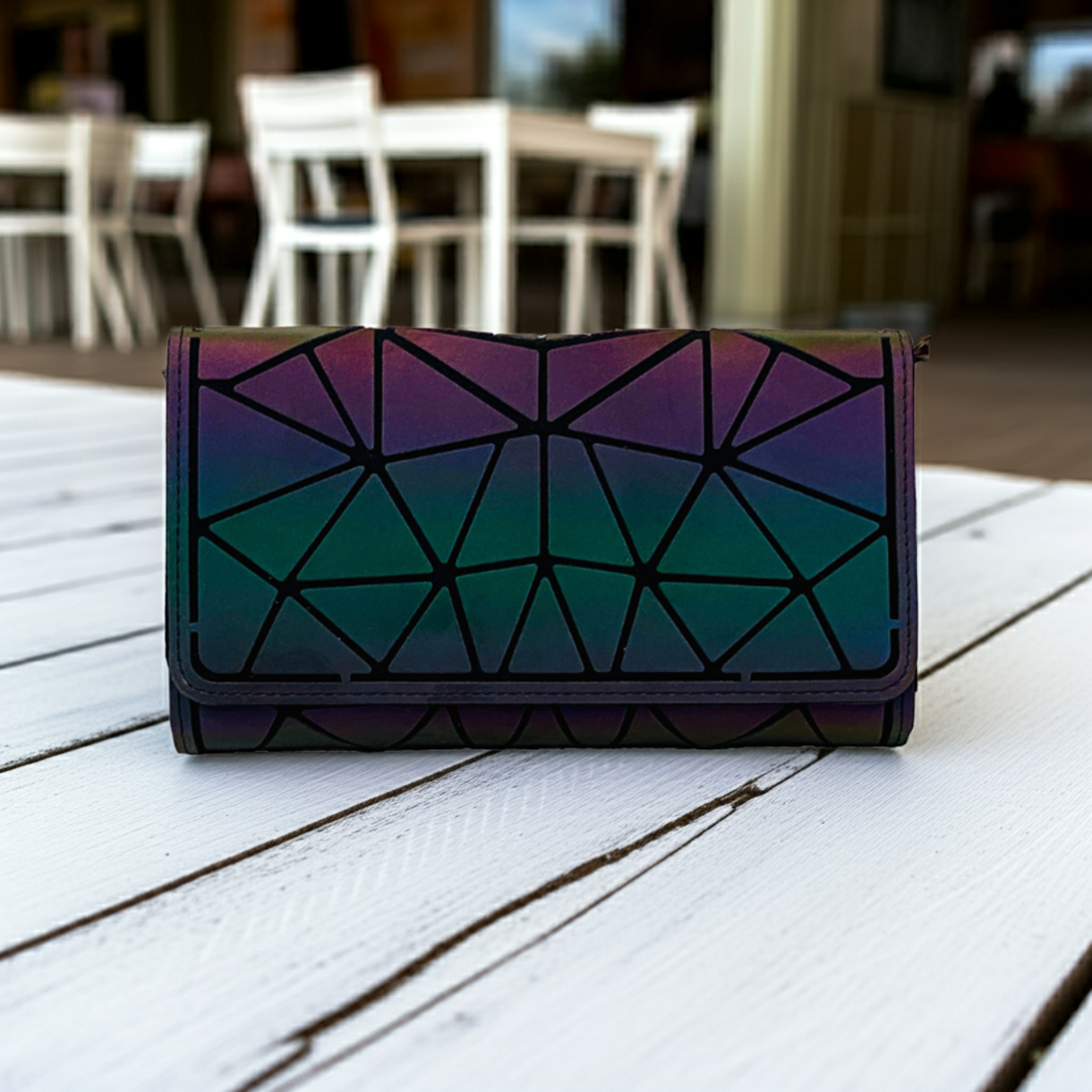 Yozuey Holographic Purse, Alternate, color, Multi-Color
