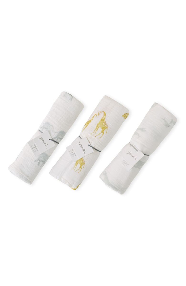 Pehr 3-Pack Organic Cotton Swaddles, Alternate, color,