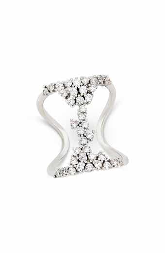 Scattered Cubic Zirconia Statement Ring