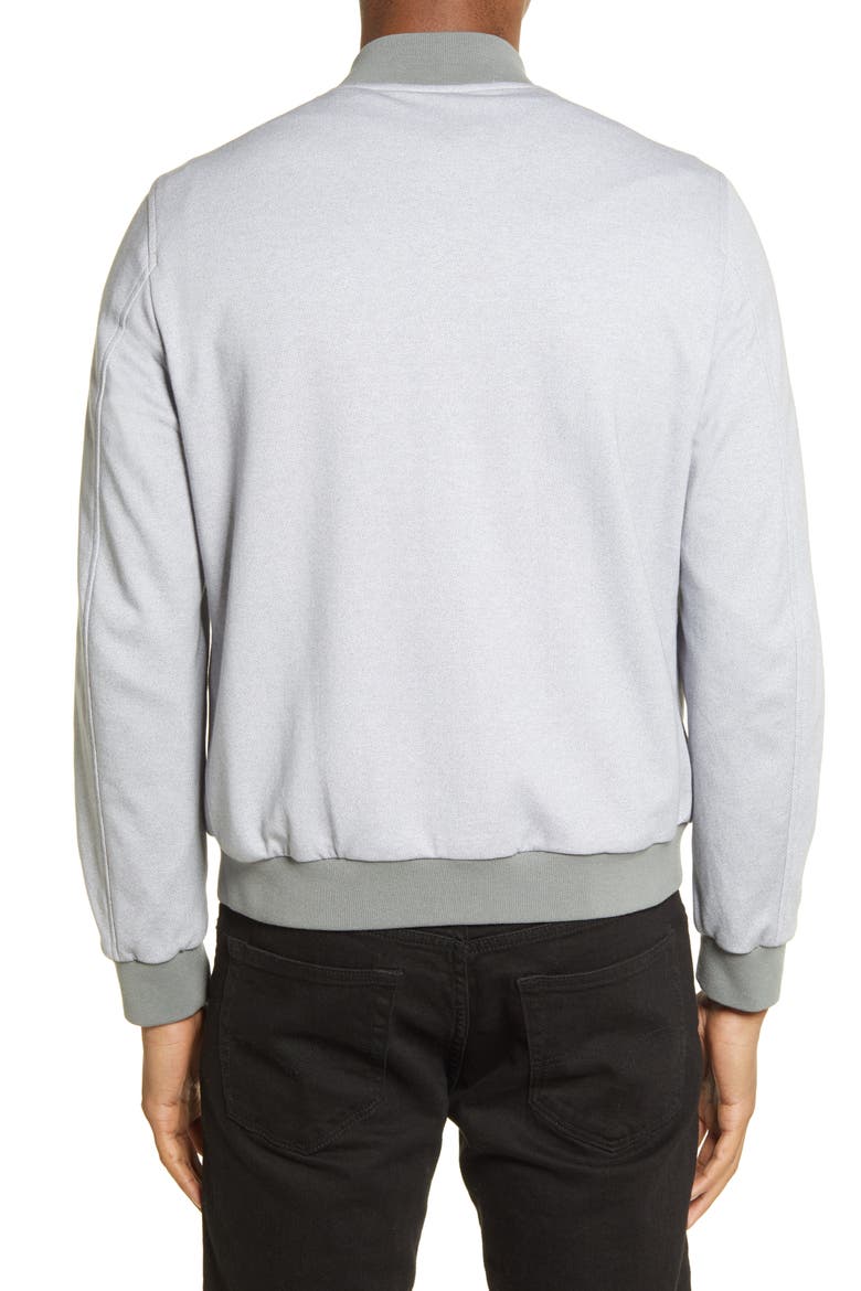 Cotton Bomber Jacket, Alternate, color, PLATINUM