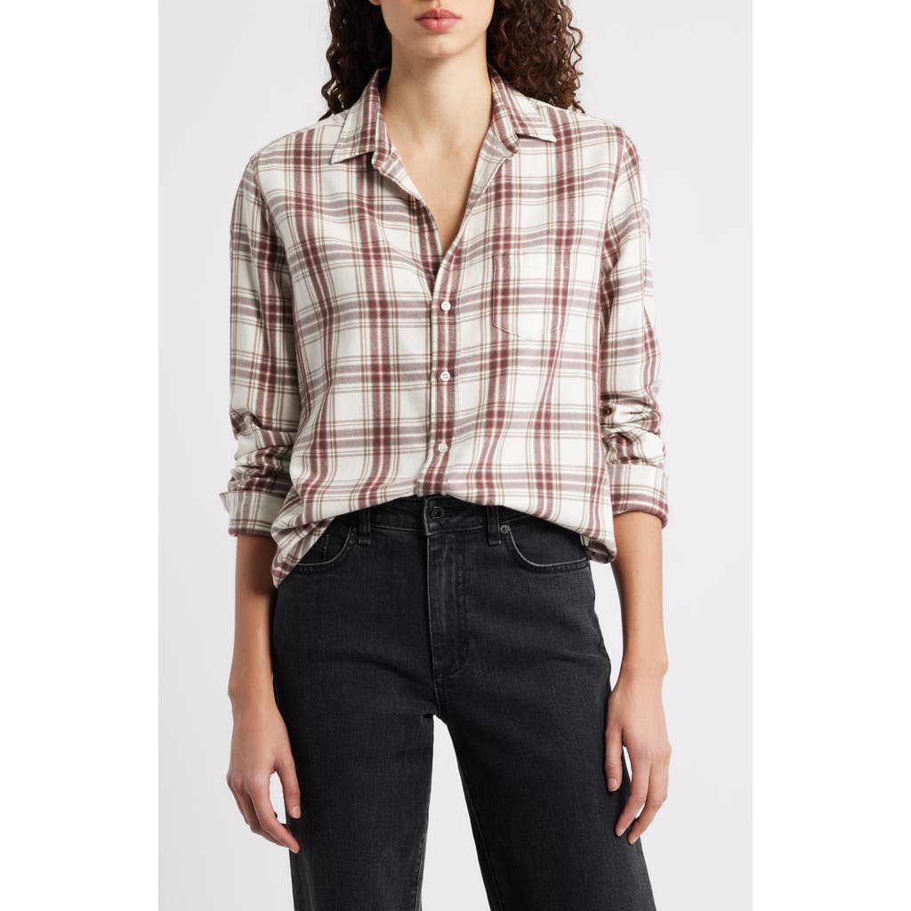 Frank & Eileen Eileen Relaxed Button-up Shirt In Brown