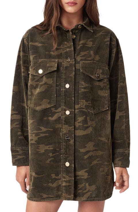 Faye Flocked Shirtdress