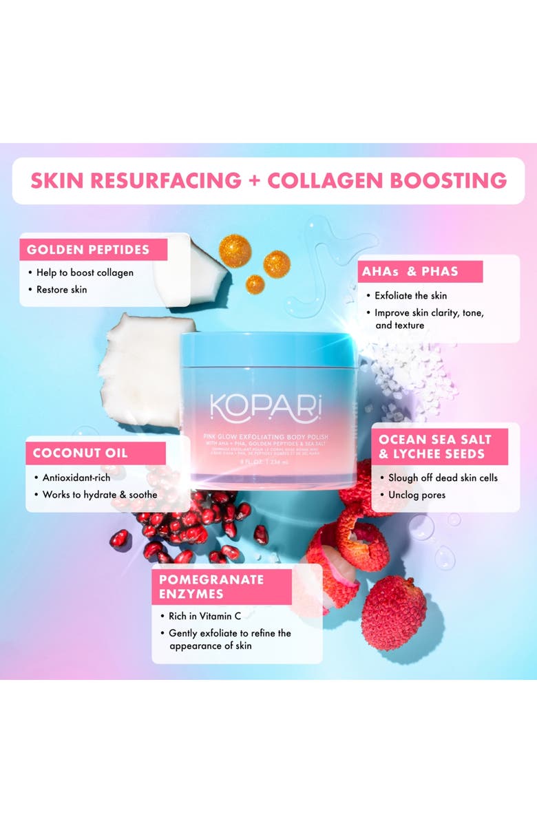Kopari Pink Glow Exfoliating Body Polish, Alternate, color, 