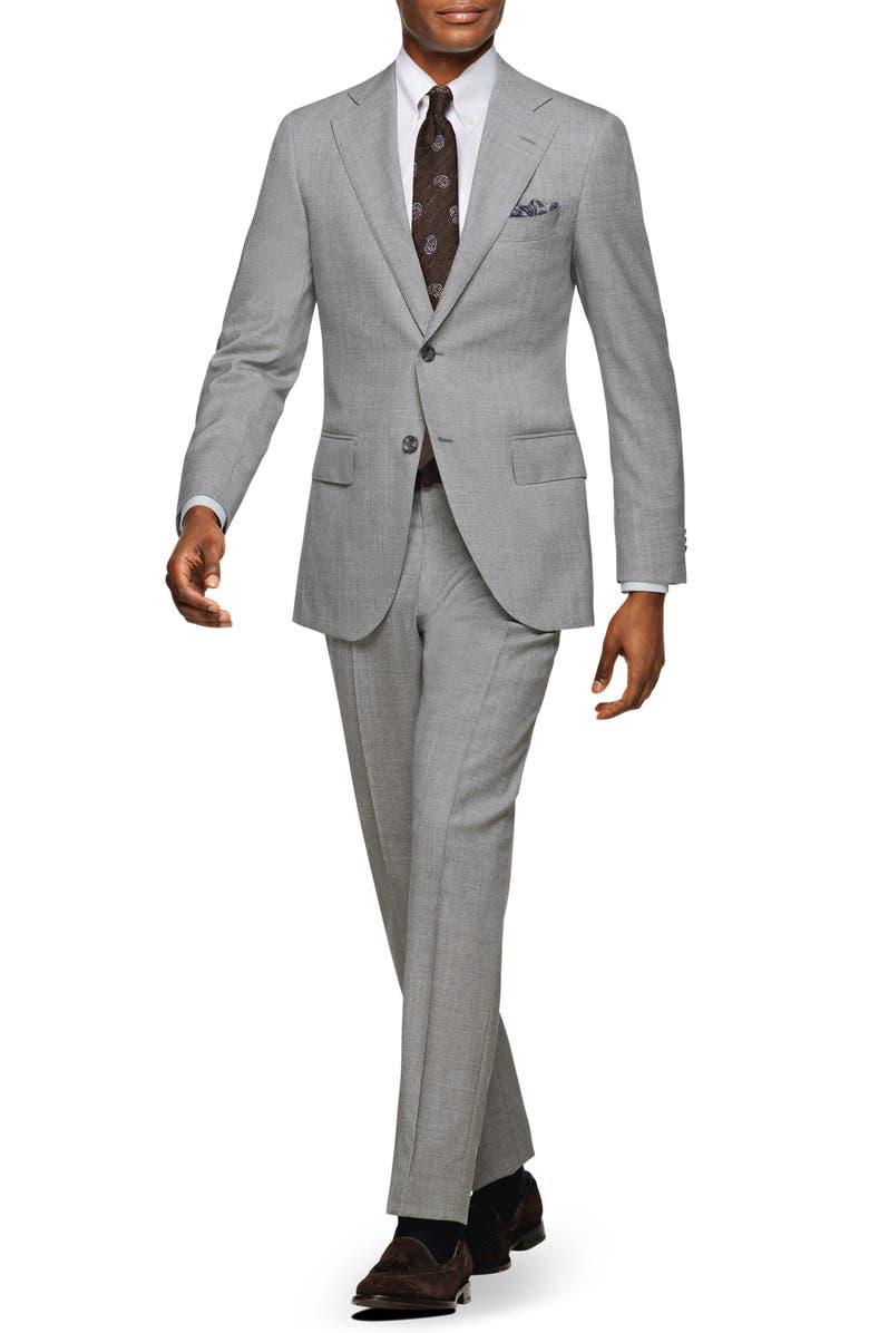Suitsupply Lazio Slim Fit Solid Wool Suit, Main, color, 