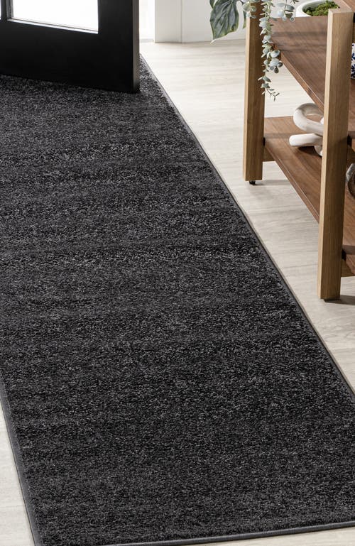 Jonathan Y Haze Solid Low-pile Area Rug In Black