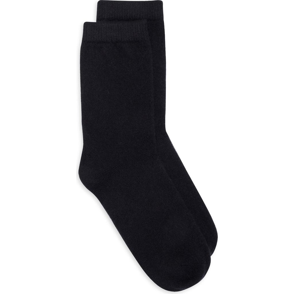 Nordstrom Cashmere Blend Dress Socks In Black Rock
