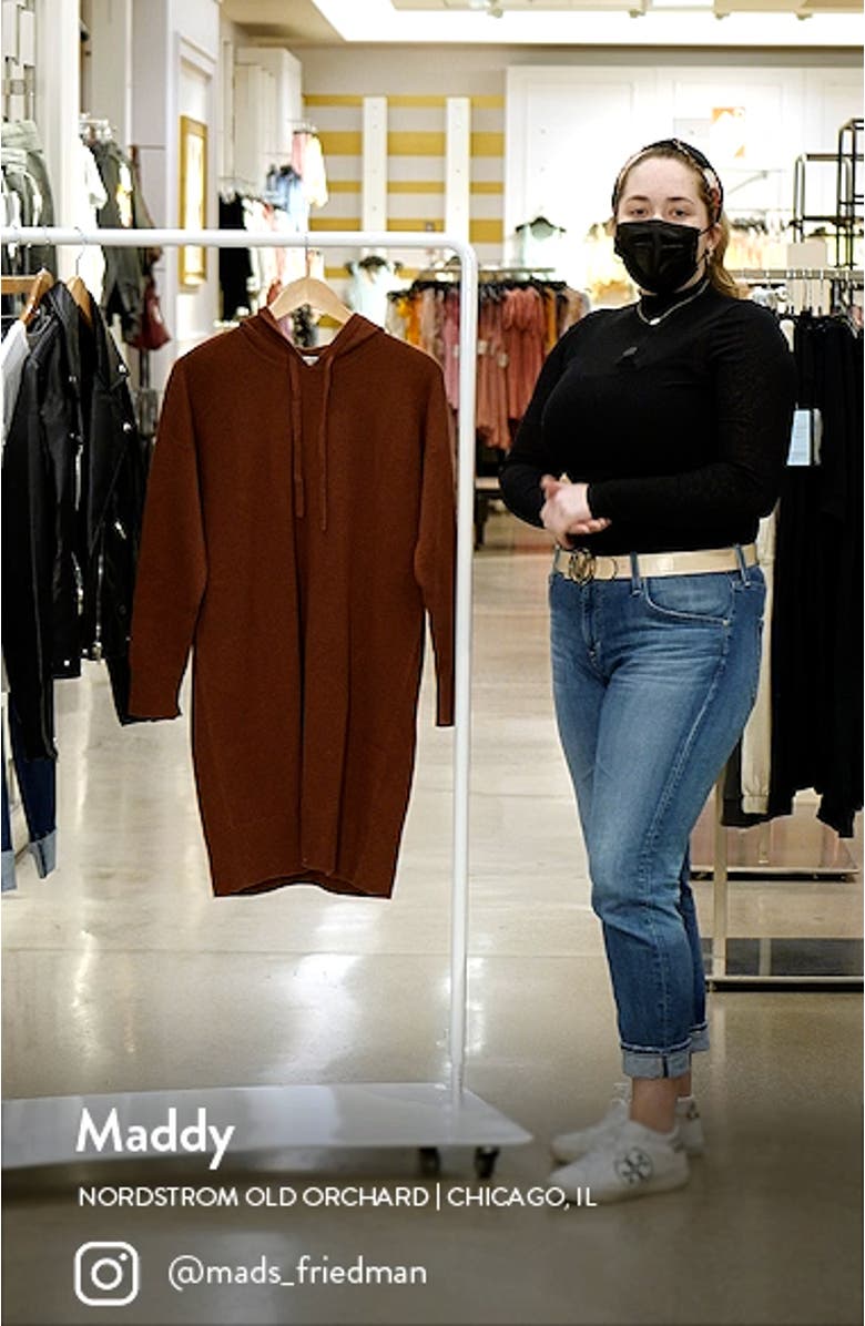 Long Sleeve Hoodie Sweater Dress, sales video thumbnail