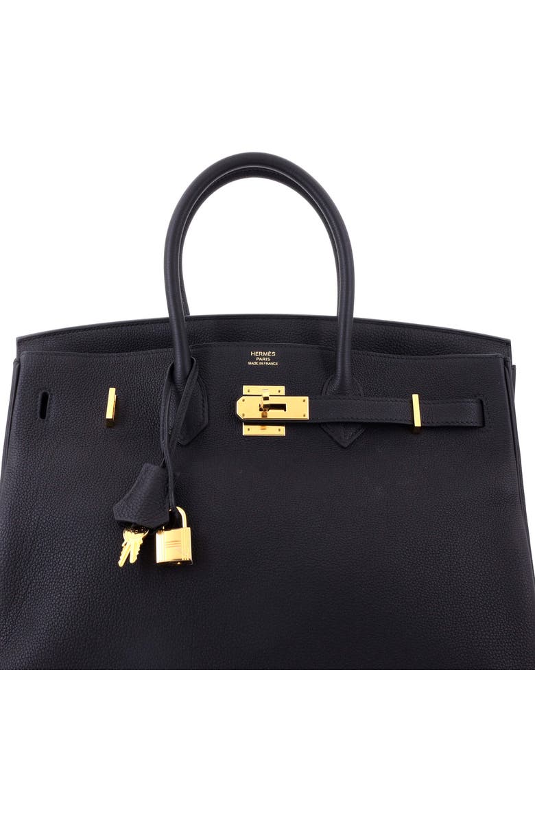Pre-Owned Hermes Birkin Handbag Black Togo with Gold Hardware 35, Alternate, color, Noir