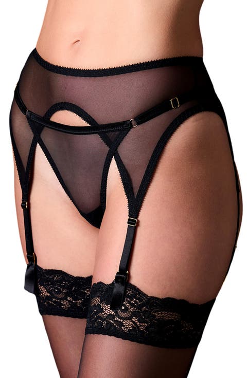 Odette Classic Mesh Garter Belt