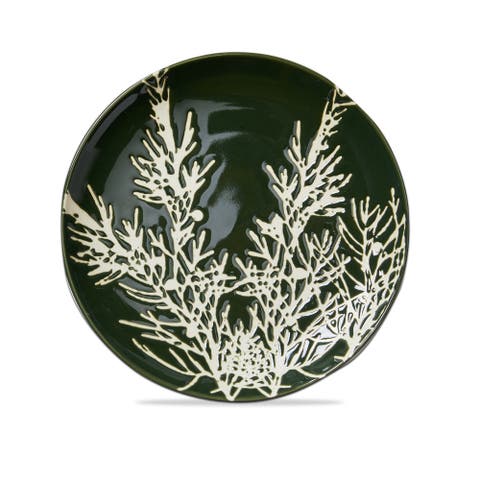 Wilde Pine Juniper Appetizer Plate Spruce Stoneware