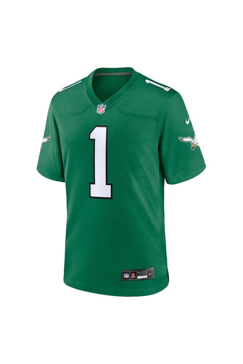 Youth Nike Jalen Hurts Kelly Green Philadelphia Eagles Game Jersey, Alternate, color, Kelly Green