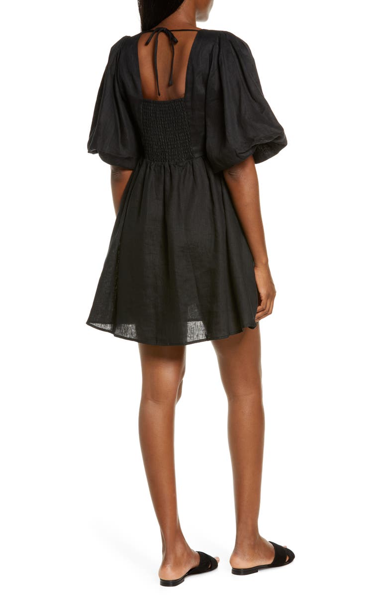 Seafolly Women's Beach Edit Shoreline Linen Cover-Up Dress, Alternate, color, 