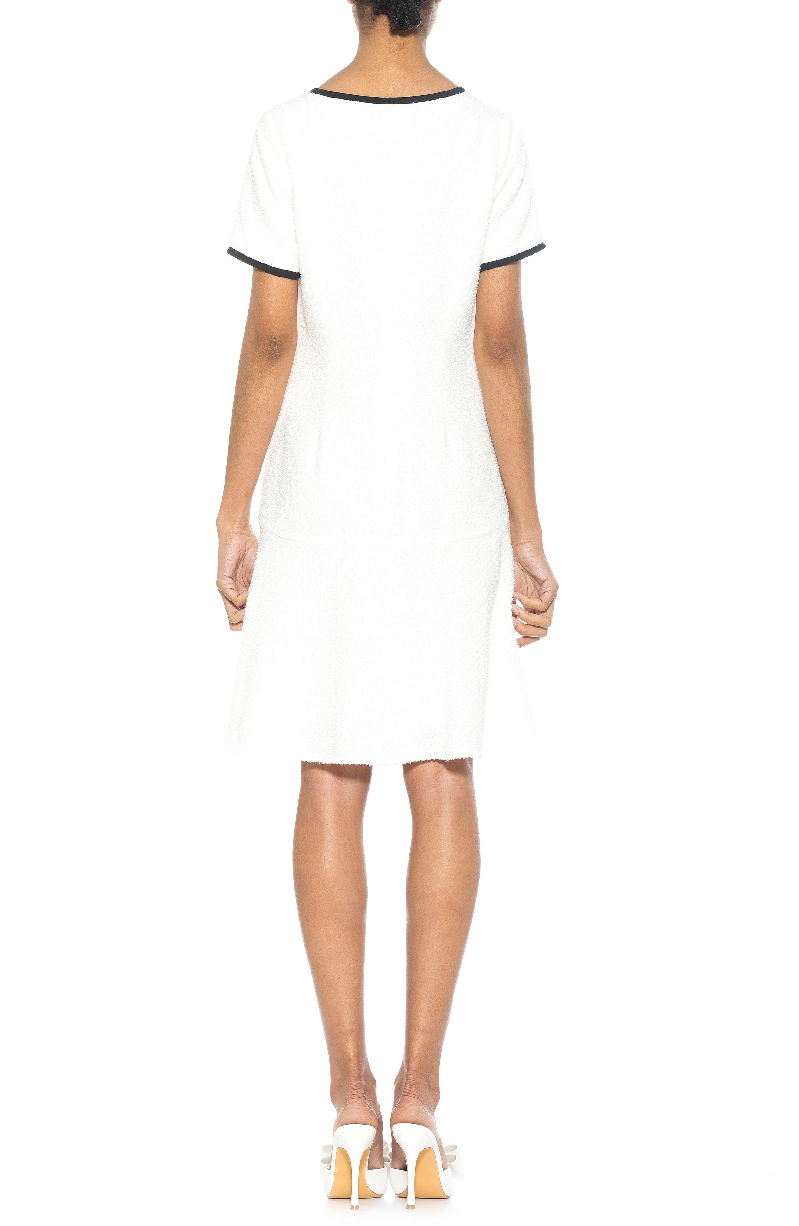 Alexia Admor Brecken Short Sleeve Tweed Dress (Women) | Nordstromrack