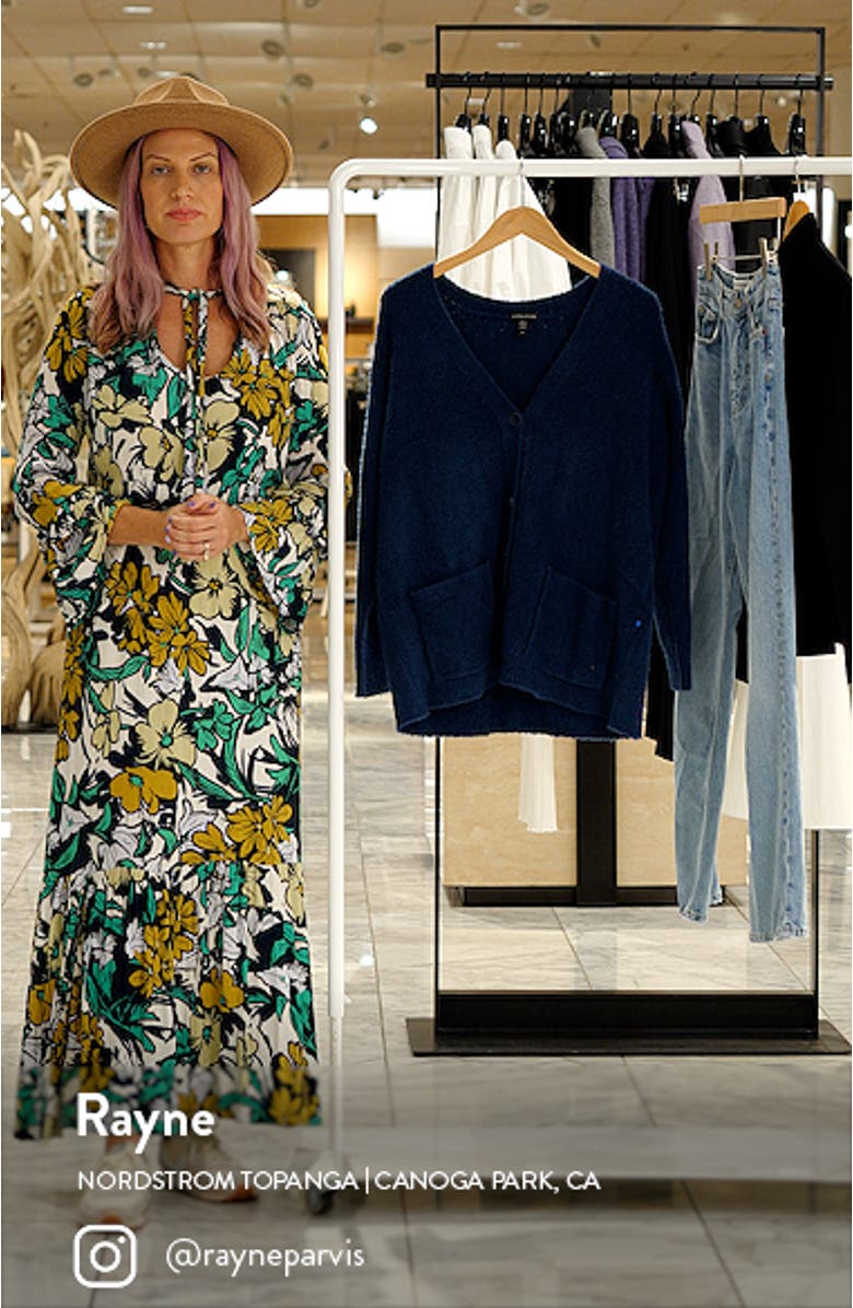 Organic Cotton Blend Bouclé Cardigan, sales video thumbnail