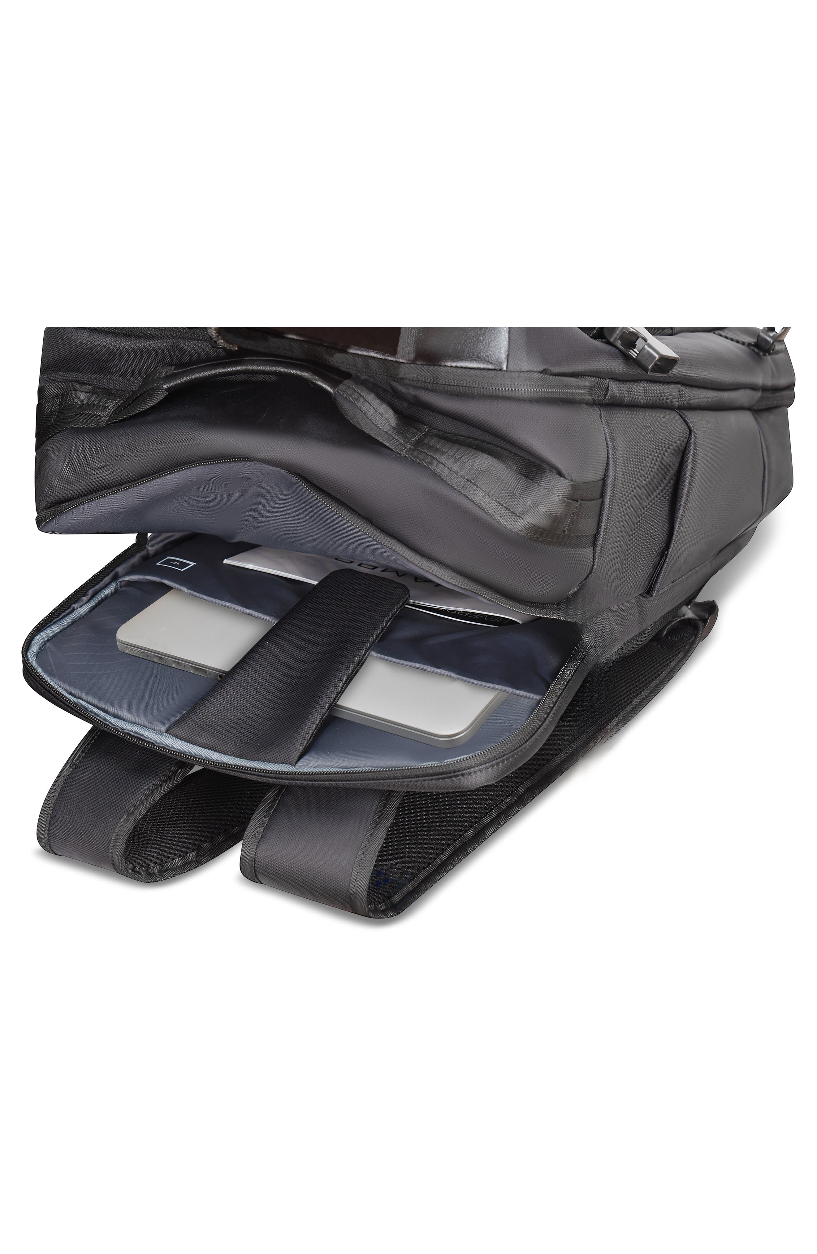 CHAMPS Waterproof Nylon Backpack, Alternate, color, Black