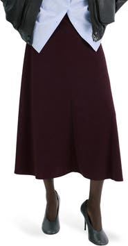 MANGO Fine Knit Midi Skirt