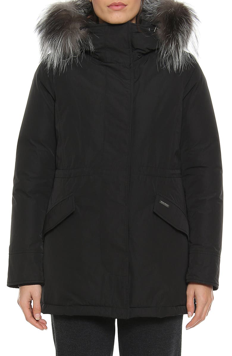 Woolrich City Arctic Down Parka with Genuine Fox Fur Trim, Main, color,