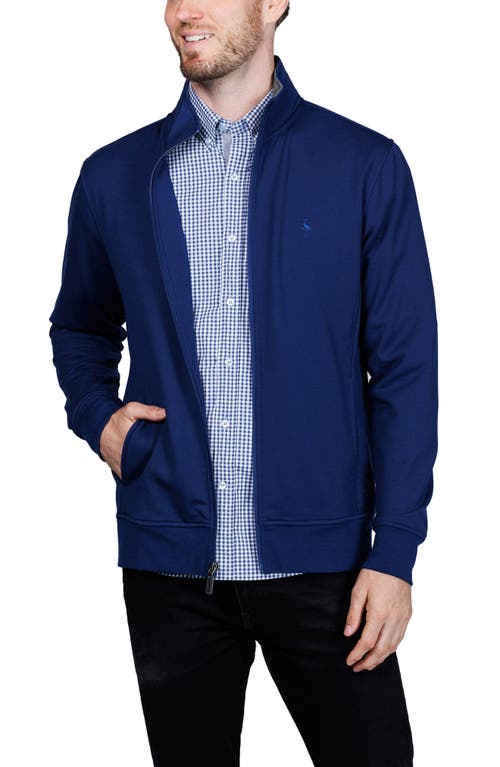 Tailorbyrd Fleece Full Zip Jacket In Blue