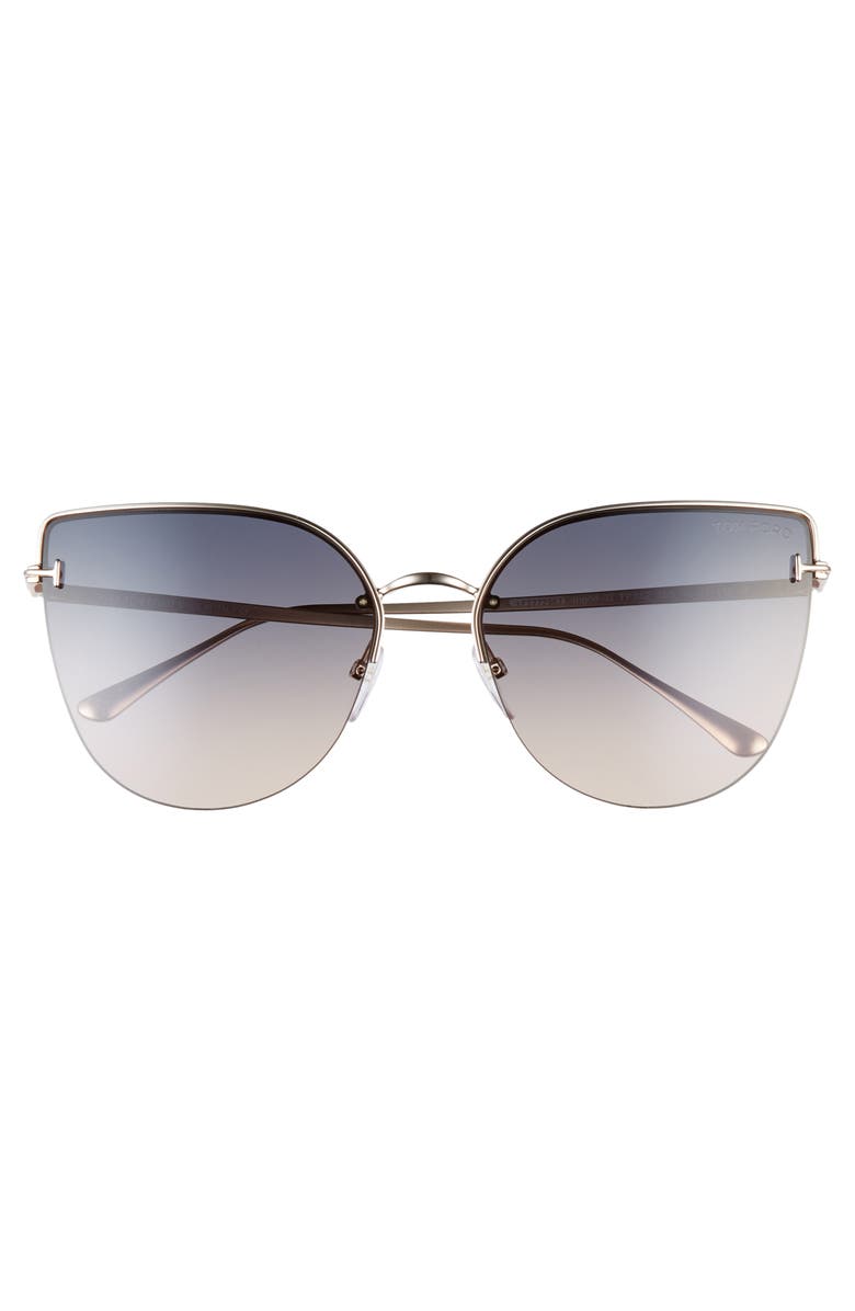 TOM FORD Ingrid 60mm Cat Eye Sunglasses, Alternate, color,