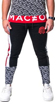 Maceoo Arrow Zip Hem Joggers