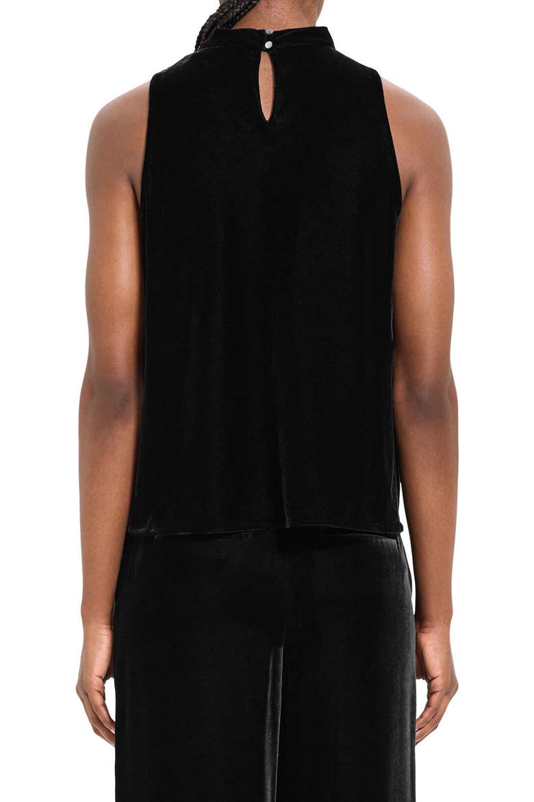 Sleeveless Cowl Neck Stretch Velvet Top, Alternate, color, MINK
