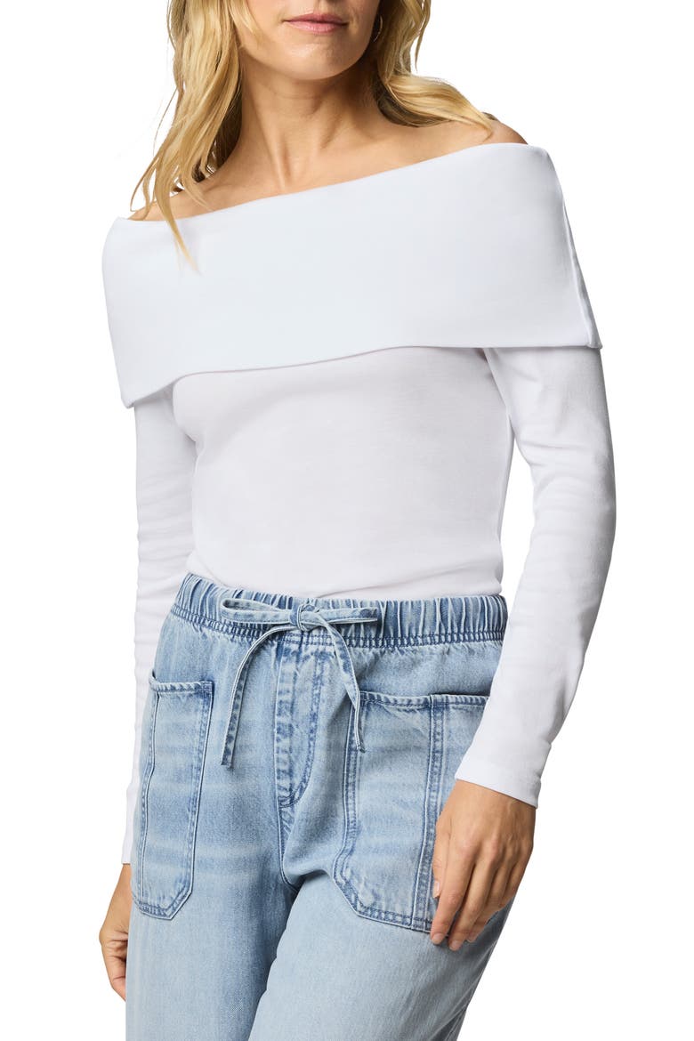 Josie Off the Shoulder Top, Main, color, WHITE