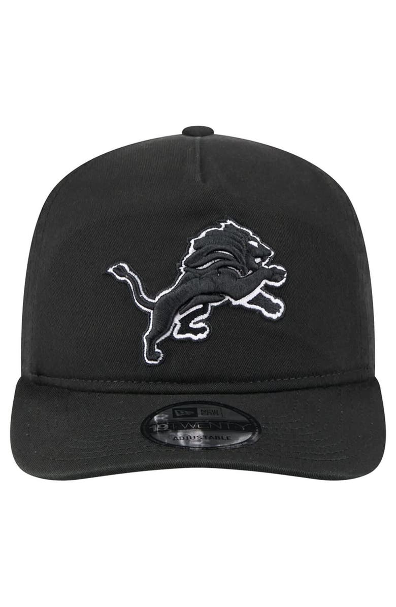 New Era Men's New Era  Black/White Detroit Lions 19TWENTY Adjustable Hat, Alternate, color, Black