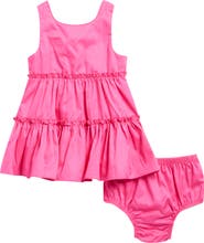 Habitual Kids Tiered Sundress & Bloomers Set