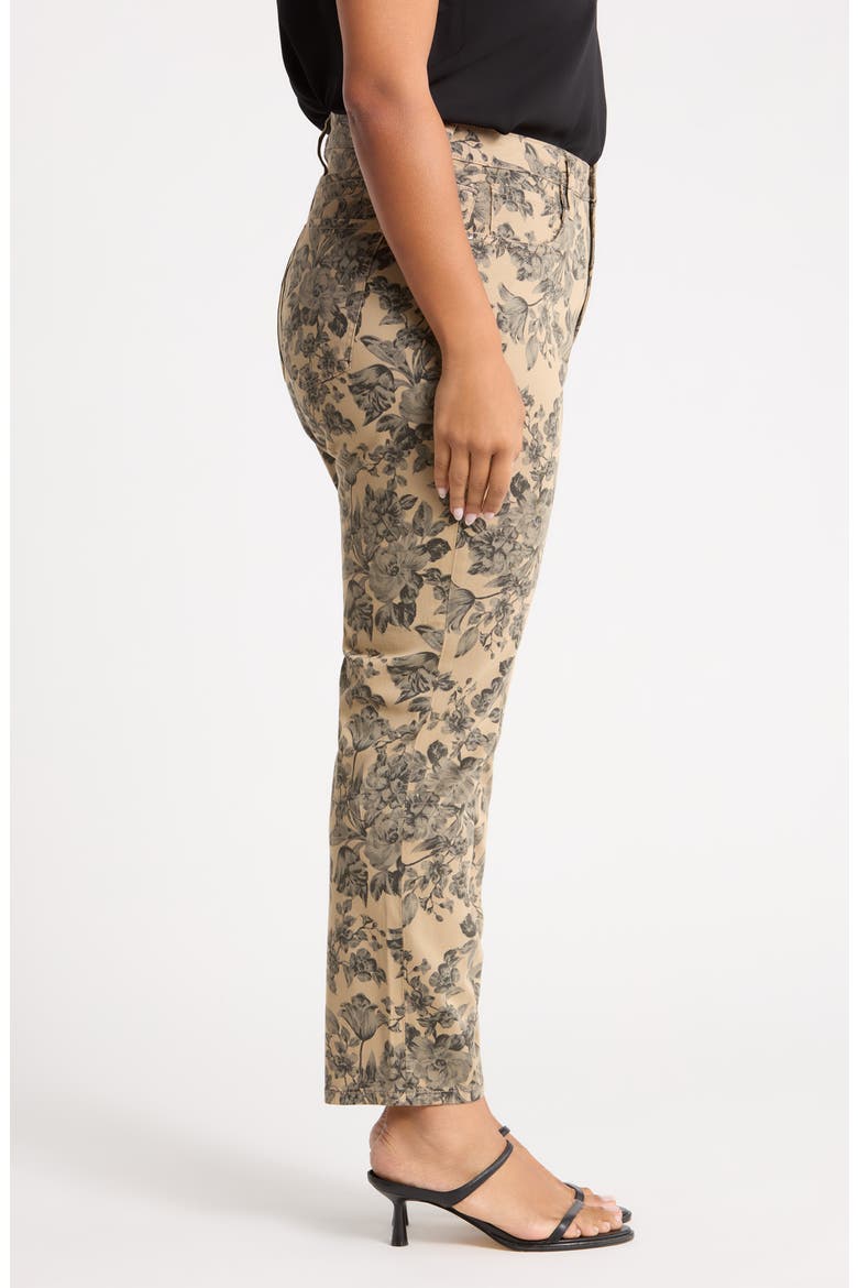 Blair High Waist Straight Leg Jeans, Alternate, color, SAND