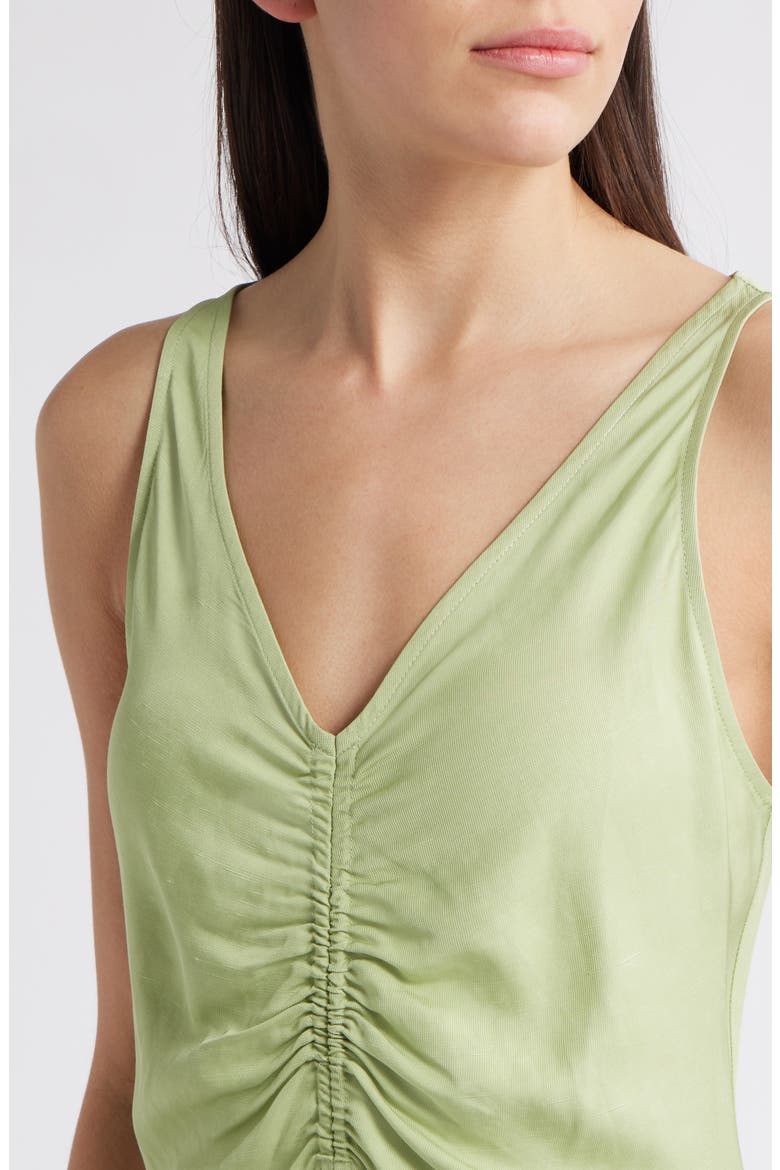 Pari Ruched Midi Dress, Alternate, color, GREEN
