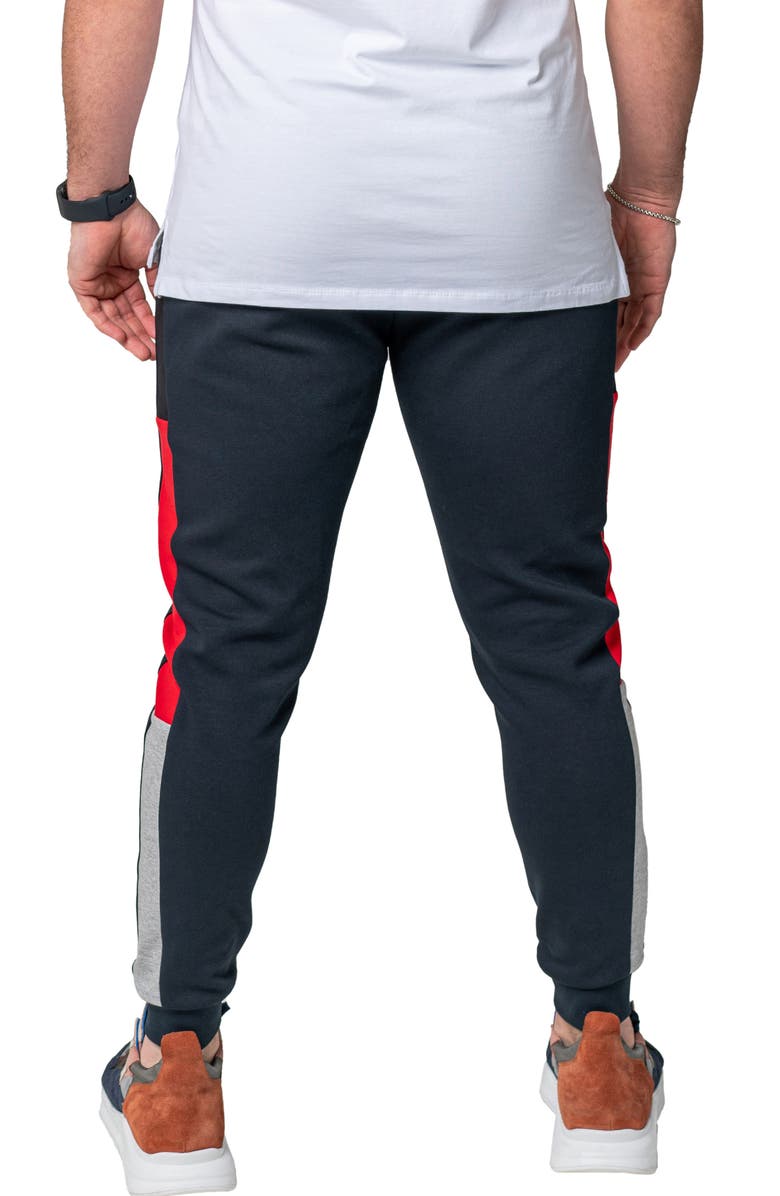 Maceoo Colorblock Fleece Joggers, Alternate, color, Blue