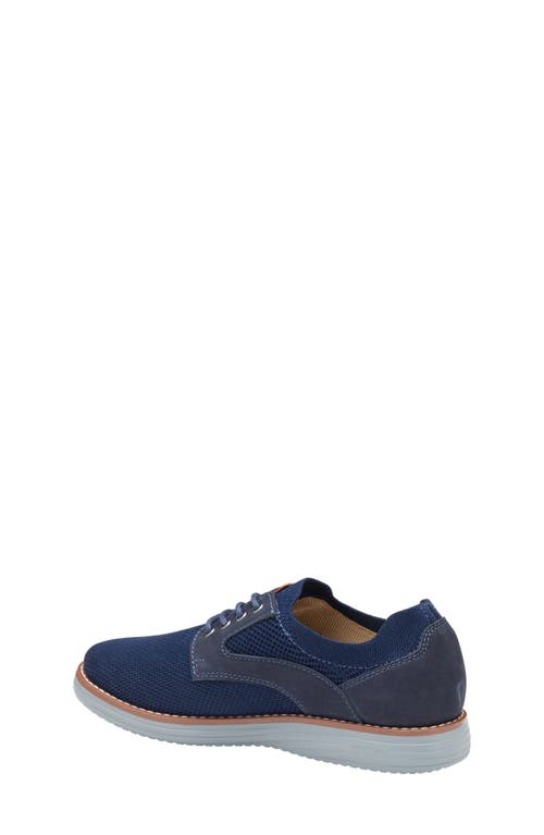Johnston & Murphy Kids' Upton Knit Derby In Navy Knit