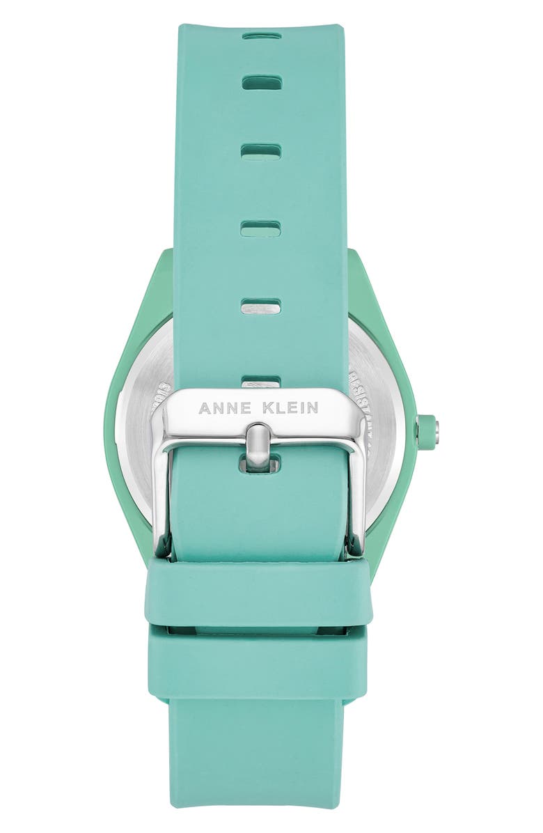 Anne Klein Considered Solar Recycled Ocean Plastic Strap Watch, 38.5mm, Alternate, color,